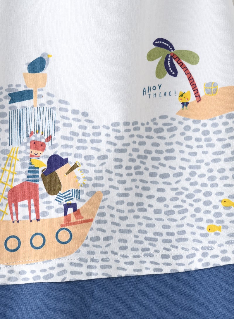 JAM Summer Chic: Boys Cotton Romper Breezy Comfort & Effortless Style - Image 3