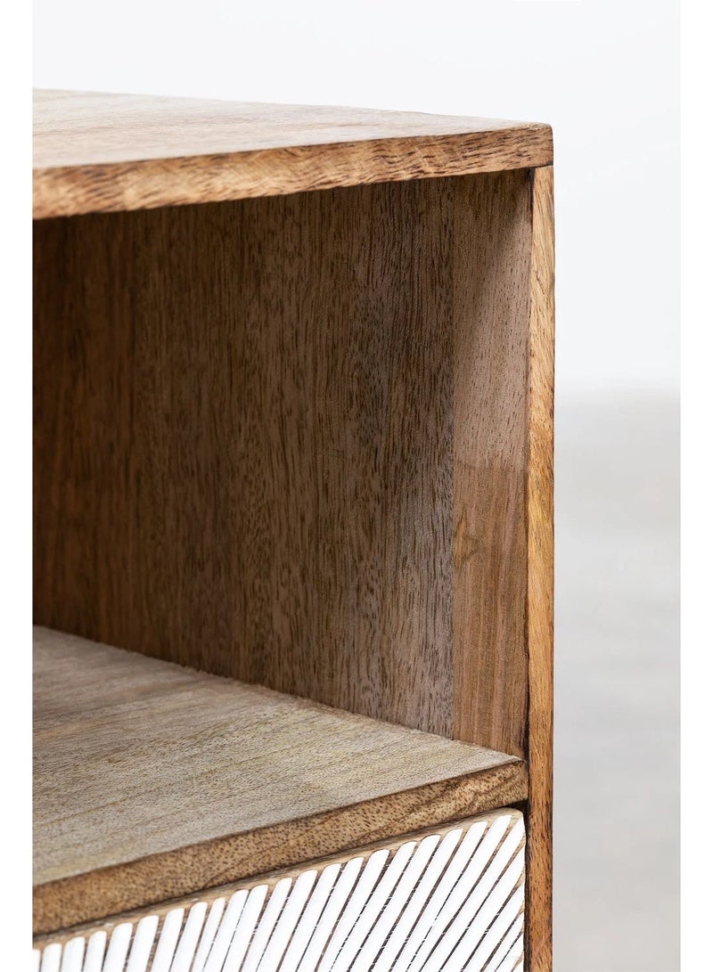 أرتيسانيا - المنزل والمعيشة طاولة سرير جانبية "كاوباني" من خشب المانجو - Image 4