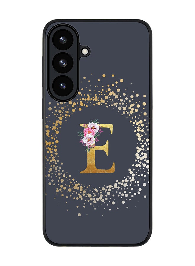 Stylizedd For Samsung Galaxy S26 Plus Case,Slim fit Camera Protection, Shockproof Thin Phone cover  - Custom Monogram Floral - E  (Grey ) - Image 1