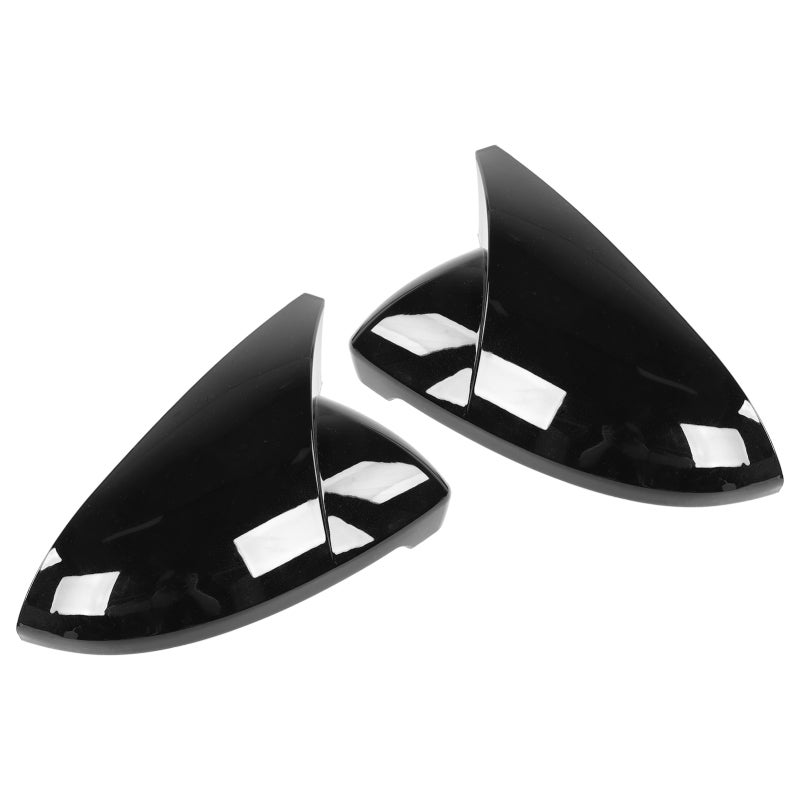 Rearview Mirror Cover Black ABS Left Right Door Mirror Housing - UV-Resistant Transparent Coating Replacement Mirror Housing for Vehicle Replacement Use - Image 3