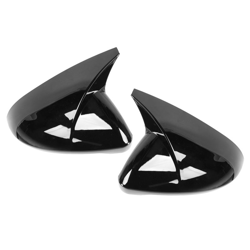 Rearview Mirror Cover Black ABS Left Right Door Mirror Housing - UV-Resistant Transparent Coating Replacement Mirror Housing for Vehicle Replacement Use - Image 2