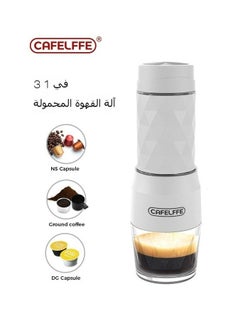 Cafelffe 3-in-1 Portable Espresso Maker | Manual Capsule Coffee Machine for Camping, Business, Hiking, and Office  - Image 1