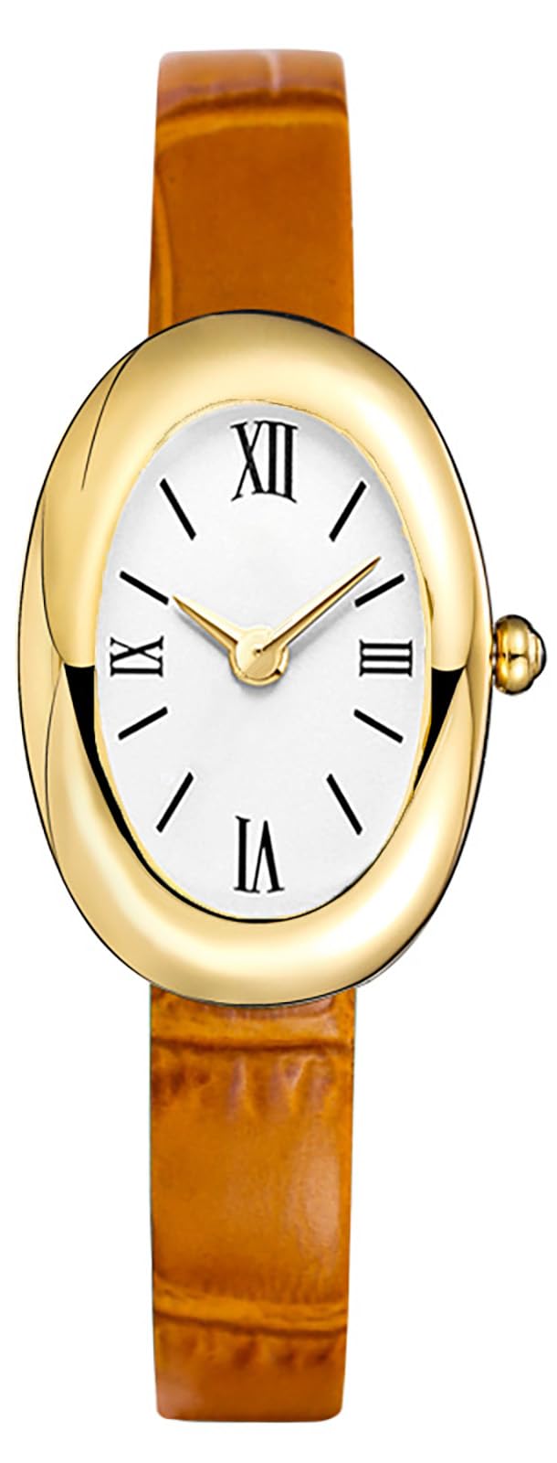 MASTOP Bracelet Watch for Women - Elegant 24mm Oval Dial Bangle Watch - Gold Jewelry Style Quartz Wristwatch - Gift for Her (Grey) - Image 1