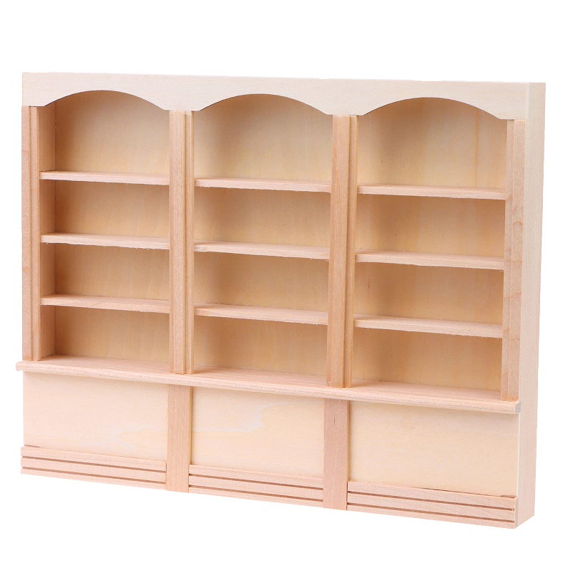 Yiphates 112 Scale Dollhouse Miniature Bookcase Display Shelf Locker Exquisite Doll House Furniture Decor Accessories for Mini Book Storage Scene Layout Collection Display for Dollhouse Enthusiasts - Image 2