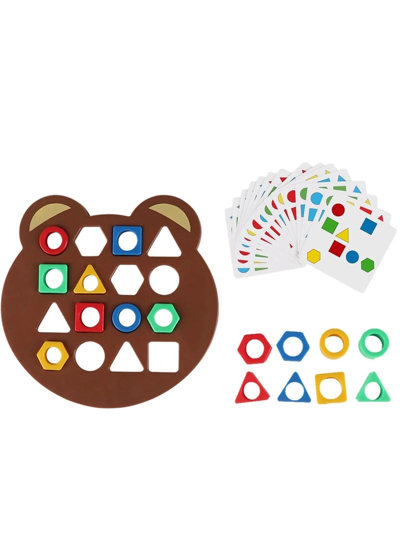 Kids Geometric Shape Matching Puzzle Game - Parent-Child Dual Battle for Focus & Brain Training | Educational Tabletop Board Toy - Image 5