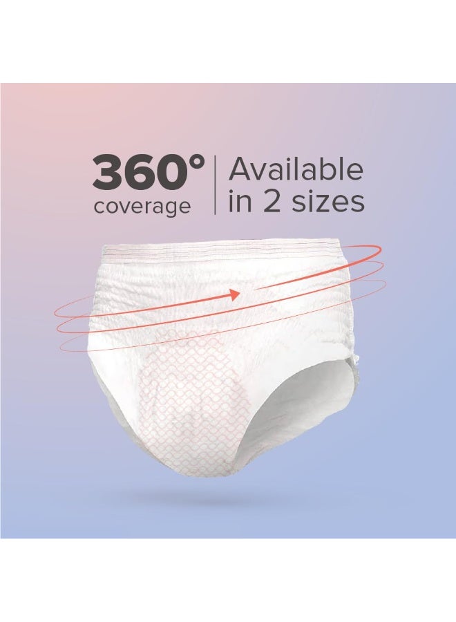 Nua Cotton Overnight Period Panties For Women | 360 Degree Coverage | For Heavy Flow | Unscented | 5 Disposable Period Panties | Extra Large | Upto 0% Leakage (Pack Of 4), White - Image 2