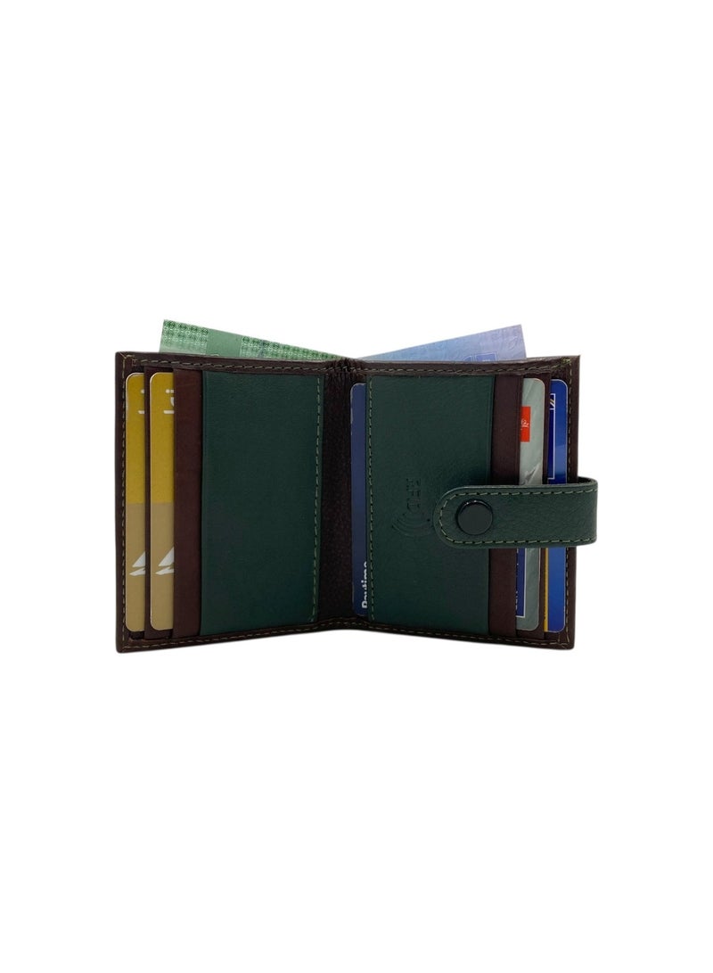 LAVERI LEATHER RFID Compact Cards & Cash Wallet # 4029C - Image 1
