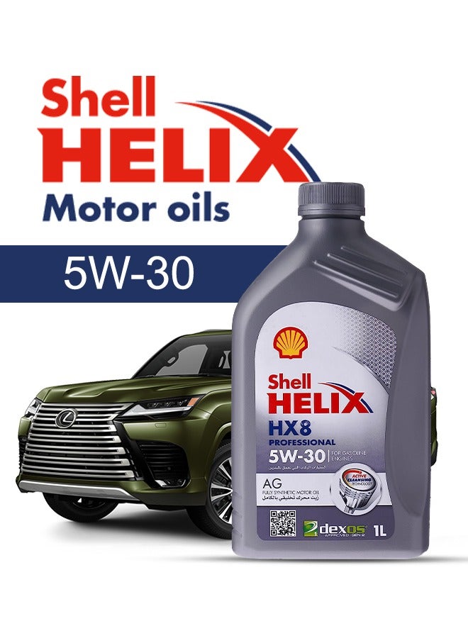 Shell Engine Oil – For Lexus LX 570 V8 2021 - 2007, 8 Liter,  5w30 Shell - With Engine Oil Filter - 2007 2008 2009 2010 2011 2012 2013 2014 2015 2016 2017 2018 2019 2020 2021