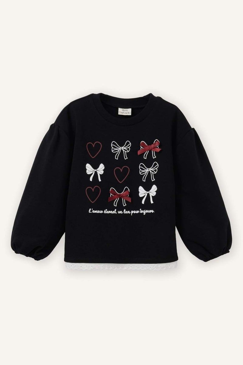 DeFacto Oversize Fit Crew Neck Sweatshirt - Image 1