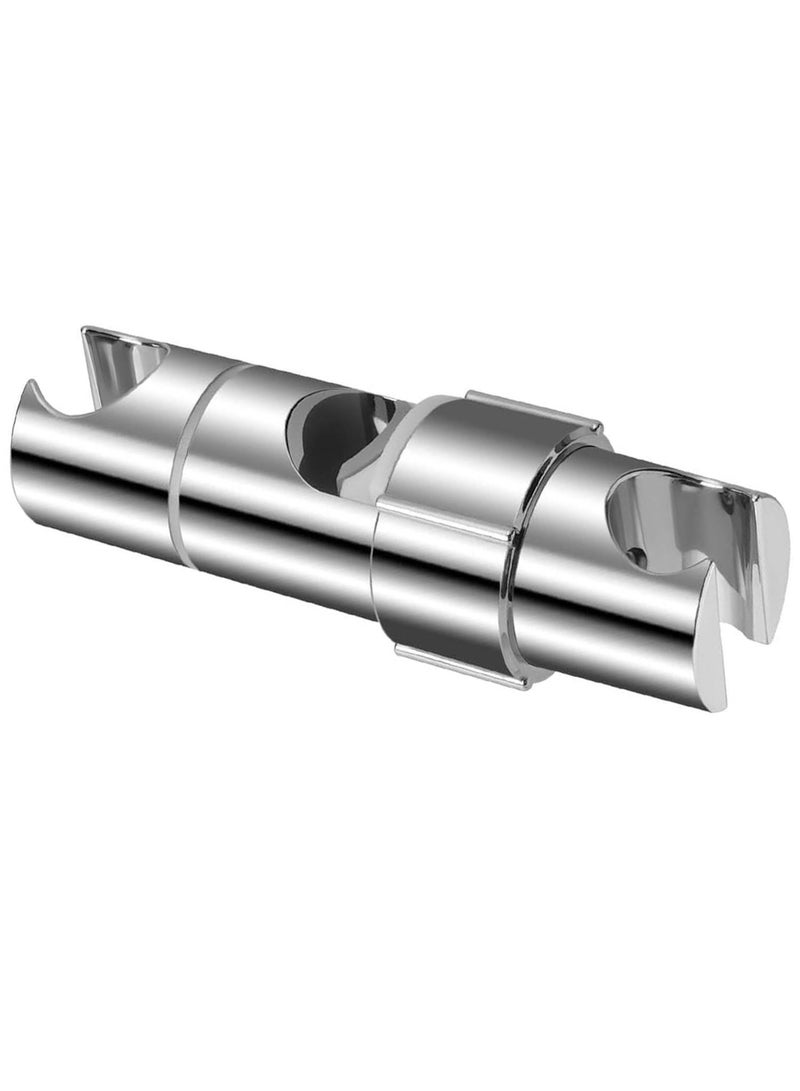 Sweet seven Adjustable Hand Shower Holder for Slide Bar 16-27MM - 360° Rotation, Chrome Plated, Easy Installation, Double-jack Design - Image 1
