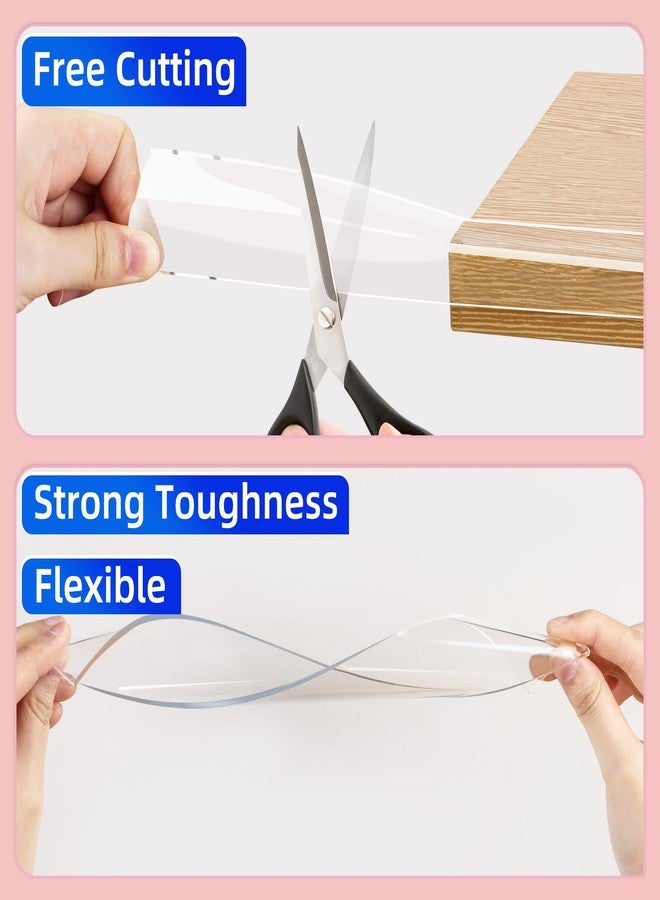 ZOMPAGO Clear Soft Corner Protectors for Furniture Strip,0.8in x9.84FT,Sharp Edge & Table Bumper,Window Edge,Wall Protector, Soft Corner Guards Safe for Proof,Table Corner Protectors in Family - Image 4