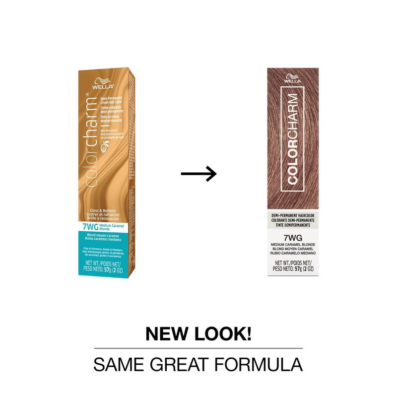 COLORCHARM Demi Permanent Hair Color 7WG Medium Caramel Blonde Gloss, Refresh & Tone 2 Fl Oz - Image 2