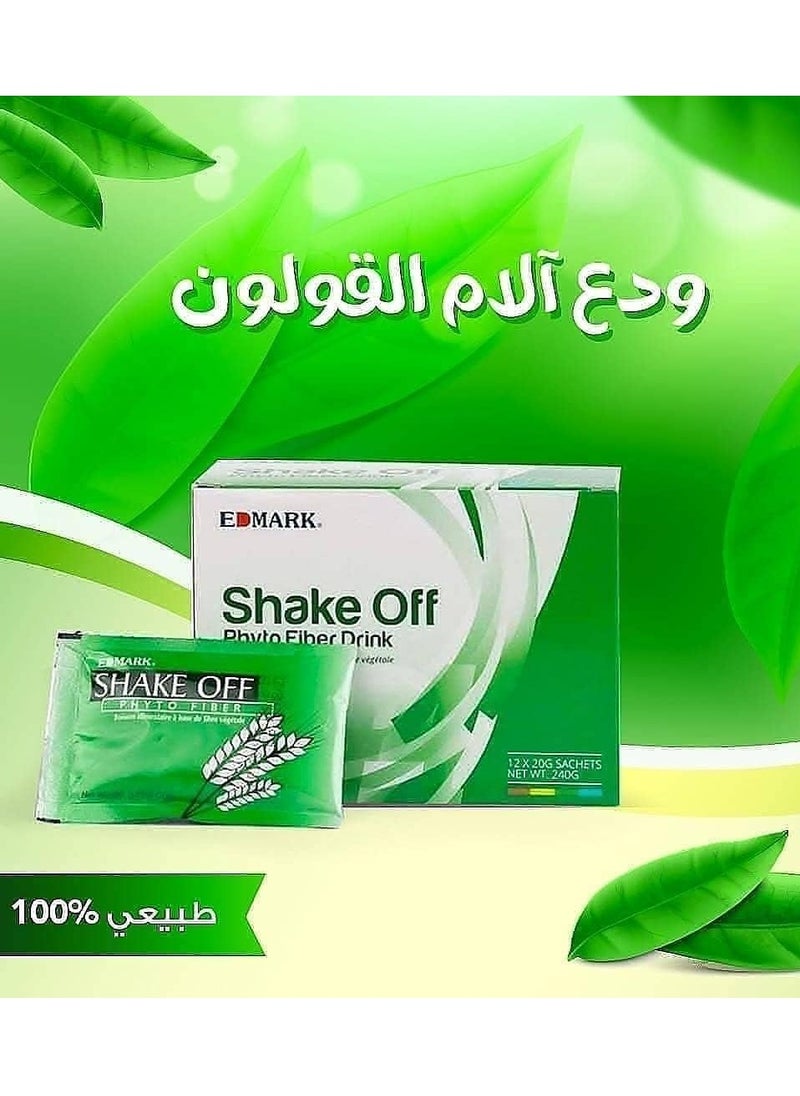 فيتو - مشروب شيك اوف الياف نباتية للتخلص من الامساك وتنظيف القولون وإزالة الكرش 12X20G ( 240 جرام ) - Image 1