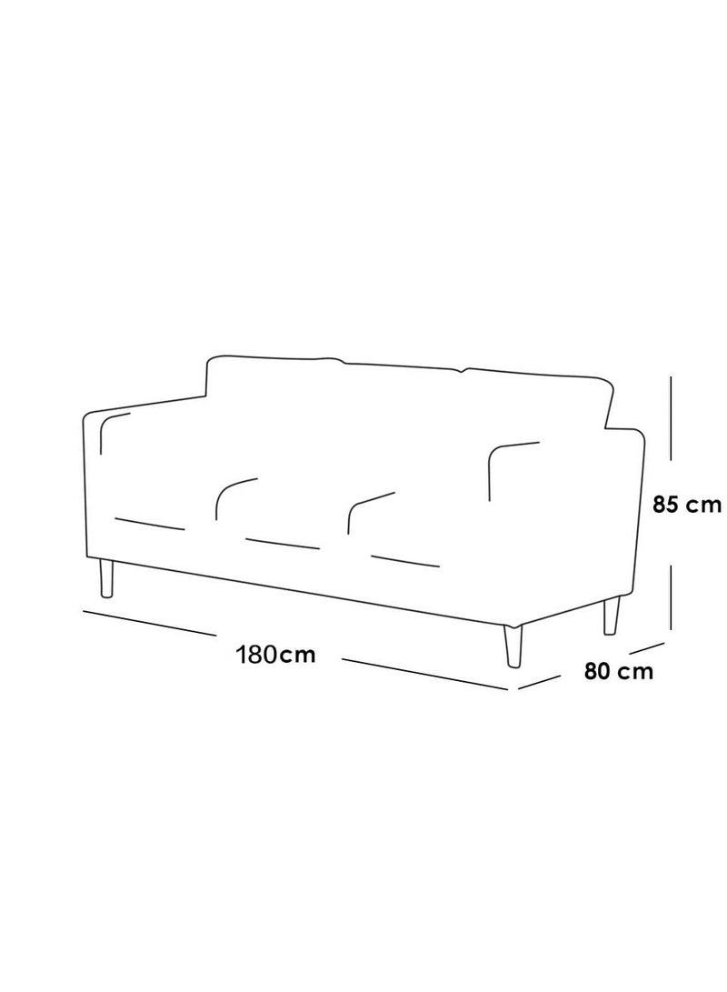 Other Manufacturer Modern American sofa, for 3 people, gray color - Image 2