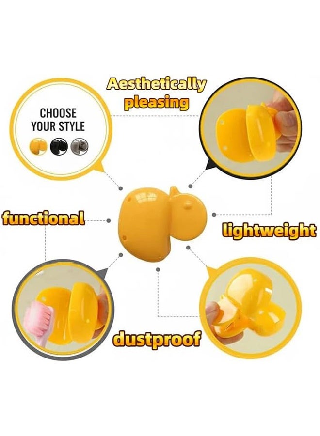 كوانتوم 9 فرشاة أسنان أغطية الرأس، فرشاة أسنان متنقلة حامي غطاء غطاء، فرشاة أسنان بلاستيكية غطاء رأس تخزين للتخييم السفر - Image 2