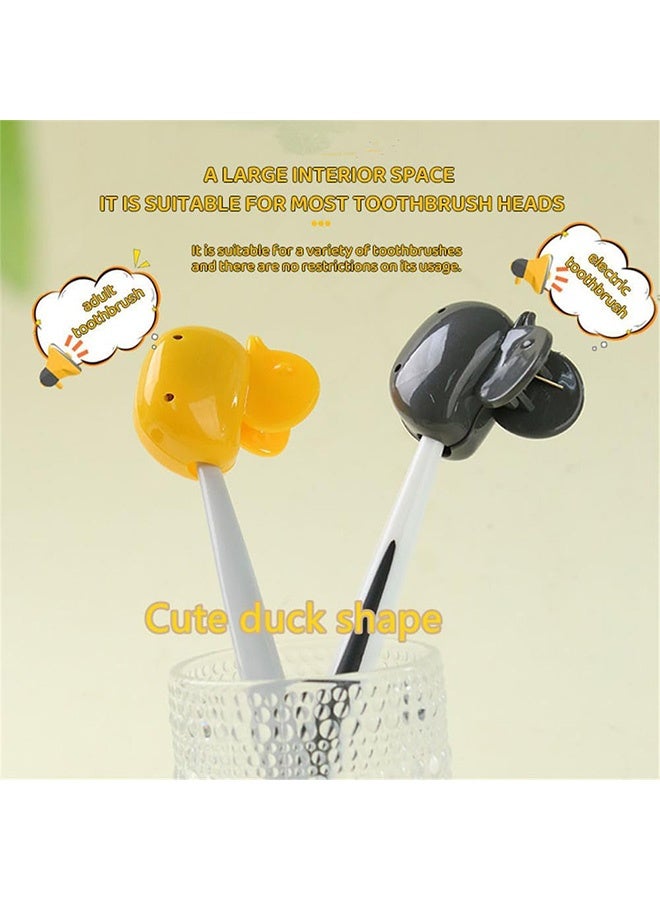 كوانتوم 9 فرشاة أسنان أغطية الرأس، فرشاة أسنان متنقلة حامي غطاء غطاء، فرشاة أسنان بلاستيكية غطاء رأس تخزين للتخييم السفر - Image 3