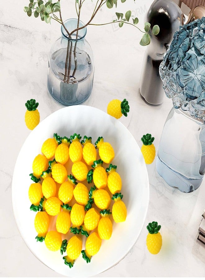 Chewarelly 24 Pcs Mini Pineapple Set - Glow in The Dark, Artificial, DIY Craft & Home Decoration - Image 5