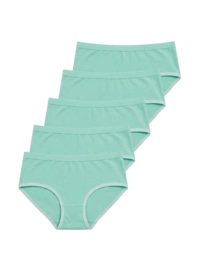 بيداني Essential Everyday Comfort Panties – 5 Packs Tifanny blue