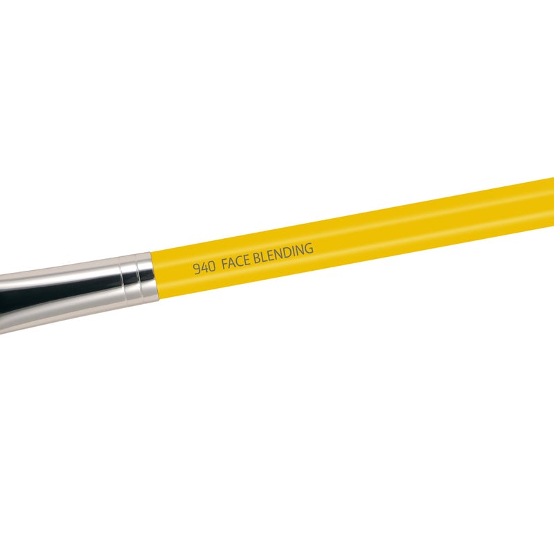 Bdellium Tools Professional Makeup Brush - Studio Series 940 Face Blending - With Mix of Soft Synthetic & Natural Fibers, For Facial Sculpting (Yellow, 1pc) - Image 4