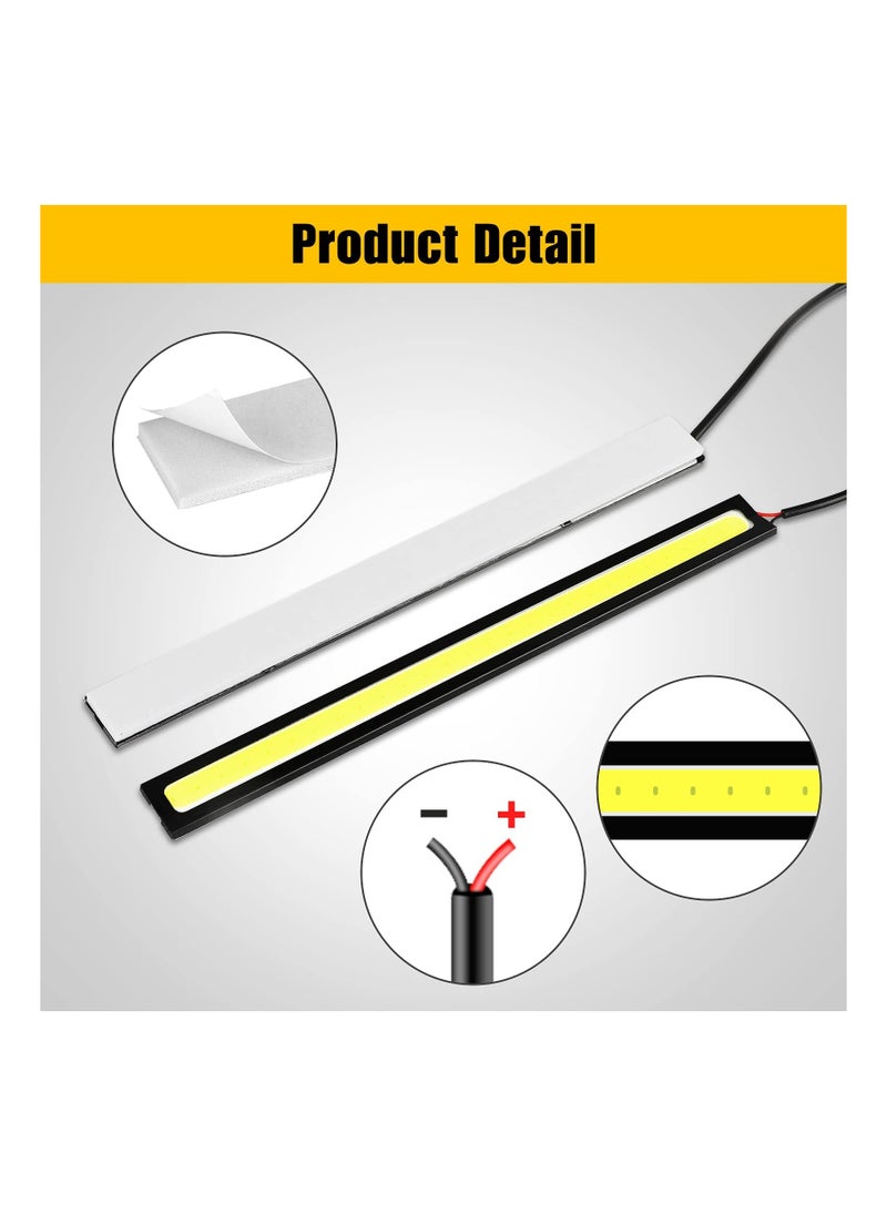 Excefore - 12PCS Daytime Running Light, Car Universal Waterproof LED Strip Light, Super Bright Underglow Lights for Truck, Boat - Image 1