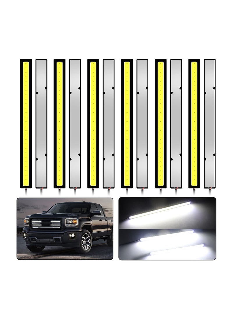Excefore - 12PCS Daytime Running Light, Car Universal Waterproof LED Strip Light, Super Bright Underglow Lights for Truck, Boat - Image 1