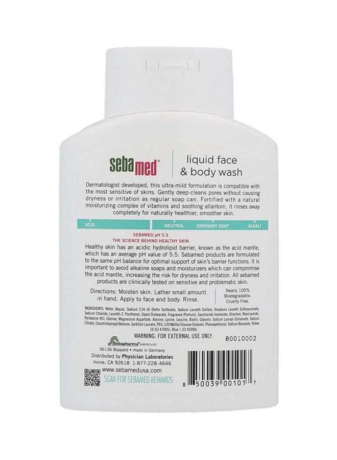 Sebamed Liquid Face & Body Wash (6.8Oz/200Ml) White 200ml - Image 2