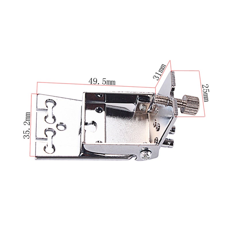HA153 Metal 5 Strings Drawplates Tailpiece Guitar Tremolo Unit for Banjo Part Accessories ( ) - Image 2