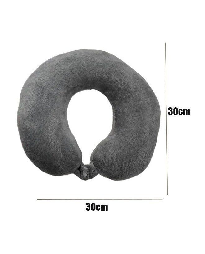 U-Shaped Travel Neck Pillow for Head & Neck Support, Soft & Lightweight - Image 1