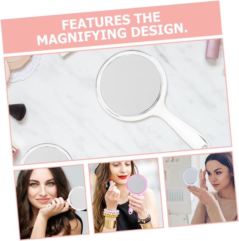 Multi usage NUOBESTY 3pcs Double-Sided Handheld Makeup Mirrors with Magnification, Portable Cosmetic Mirrors for Women, Travel and Vanity Use, White Blue Pink Multi-hub shipment dispatch Globally trusted quality Stain resistant Global flexible sizing options Flat working surface Systematic nationwide ship Seasonal & permanent compatible Cross product combo compatible Oil resistant Adjustable build Gulf climate tested upgraded quality Natural tone color options Year round in stock Transit & use compatible Simplified versatile design Dense material Classic modern blend design Connectable modular Globally selected raw material Sufficient order stock Medium weight Strategic warehouse site Bulk storage easy optimized build Easy handling optimized design - Image 5