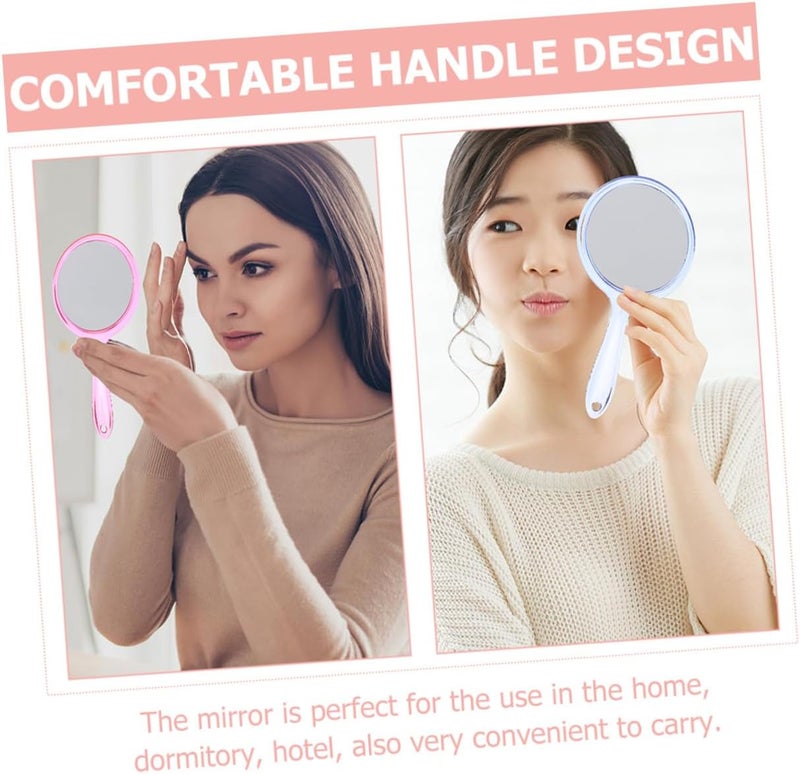 Multi usage NUOBESTY 3pcs Double-Sided Handheld Makeup Mirrors with Magnification, Portable Cosmetic Mirrors for Women, Travel and Vanity Use, White Blue Pink Multi-hub shipment dispatch Globally trusted quality Stain resistant Global flexible sizing options Flat working surface Systematic nationwide ship Seasonal & permanent compatible Cross product combo compatible Oil resistant Adjustable build Gulf climate tested upgraded quality Natural tone color options Year round in stock Transit & use compatible Simplified versatile design Dense material Classic modern blend design Connectable modular Globally selected raw material Sufficient order stock Medium weight Strategic warehouse site Bulk storage easy optimized build Easy handling optimized design - Image 3