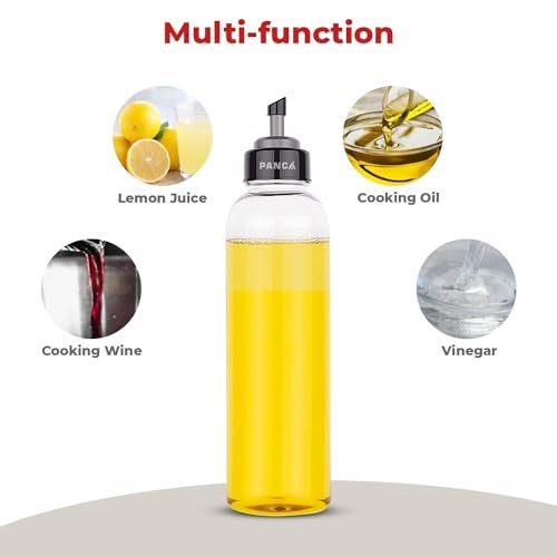 PANCA Oil Bottle 1000ml Oil Dispenser 1 Litre with 2 spatula, Cooking Oil Bottle, Plastic Bottle Oil Container For Daily Use in Kitchen - Image 2