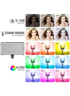 Led Light, RGB Video Light Built-in 4000mAh Rechargeable Battery LED Camera Light Full Color 12 Common Light Effects, CRI≥95 2500-8500K LED Video Light Panel with Power Function - pzsku/ZE32CC4D670F6A34536FEZ/45/_/1699516371/325086cc-2597-4a4a-aff9-d2d58ce66ad5