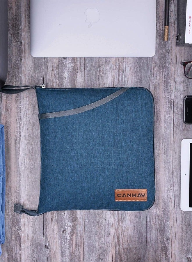 كان واي حقيبة أمتعة سفر سعة 65 لتر من كانواي، حقيبة سفر قابلة للطي لنهاية الأسبوع، مقصورة للأحذية للرجال والنساء، مقاومة للماء والتمزق، أزرق - Image 3