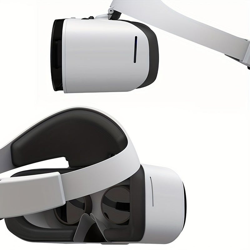 2026 Immersive 3D VR Headset Compatible with PC Smartphone Gaming Consoles Virtual Reality System Seamless 3D Graphics Cinematic Visuals Thrilling Gaming Ideal Couples Gift Entertainment Valentine Day Present White - Image 3