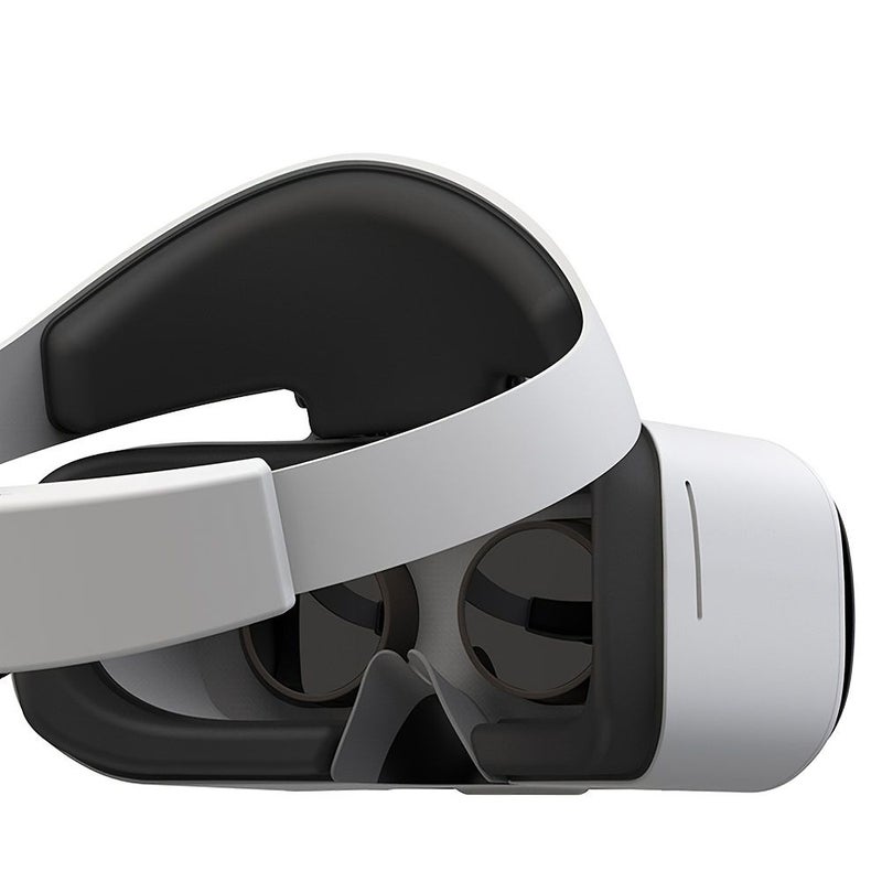 2026 Immersive 3D VR Headset Compatible with PC Smartphone Gaming Consoles Virtual Reality System Seamless 3D Graphics Cinematic Visuals Thrilling Gaming Ideal Couples Gift Entertainment Valentine Day Present White - Image 4