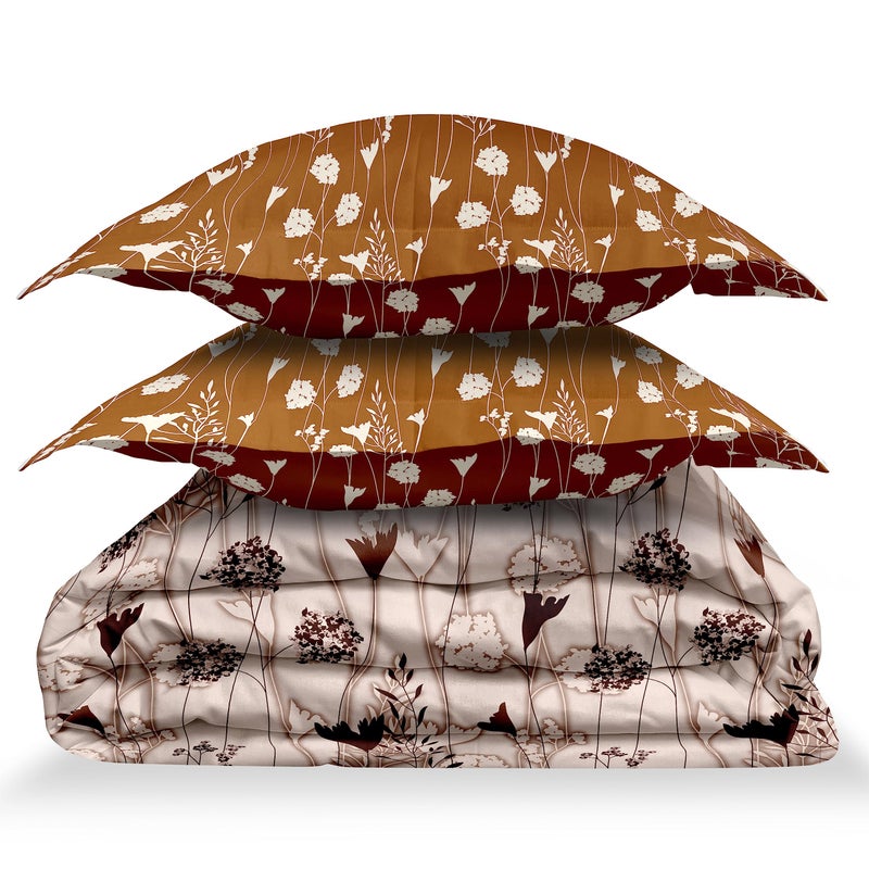 LABHAM® Ethnica - 180TC Pure Cotton King Size Flat Bedsheet Set | Heritage Print | Super Soft | for Homes, Hotels & Guest Houses | with 2 Pillow Covers - Image 4