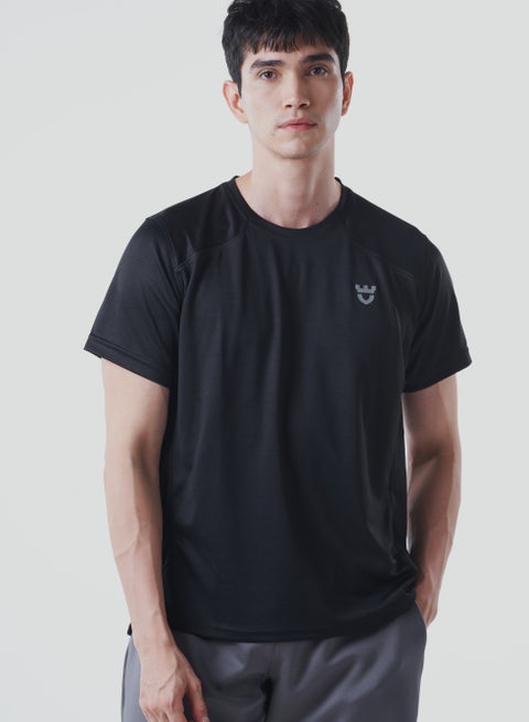 تيشيرت رجالي كلاسيكي قص وخياطة أسود