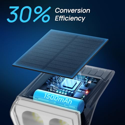 Consciot Solar Spot Lights Outdoor Waterproof 24 LED DusktoDawn Solar Outdoor Lights 2 in 1 Adjustable Wall Lights Daylight Solar Landscape Spotlights for Garden Yard Wall Walkway 4 Pack - Image 3