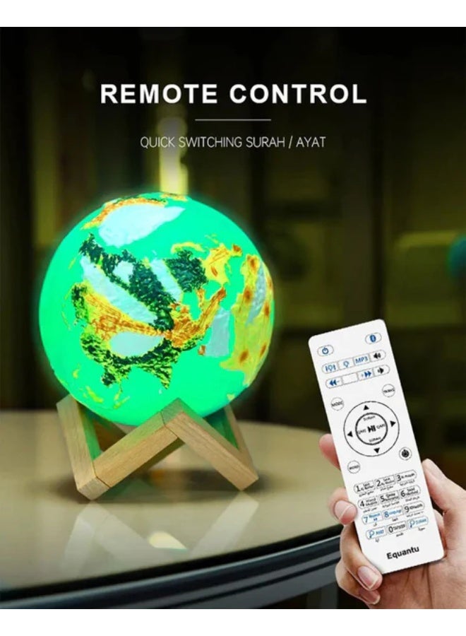 كروني إكوانتو SQ-172 مصباح لمس الأرض ومكبر صوت بلوتوث محمول للقرآن الكريم مع إضاءة 7 ألوان، والتحكم بالتطبيق، وذاكرة 8 جيجابايت - Image 5