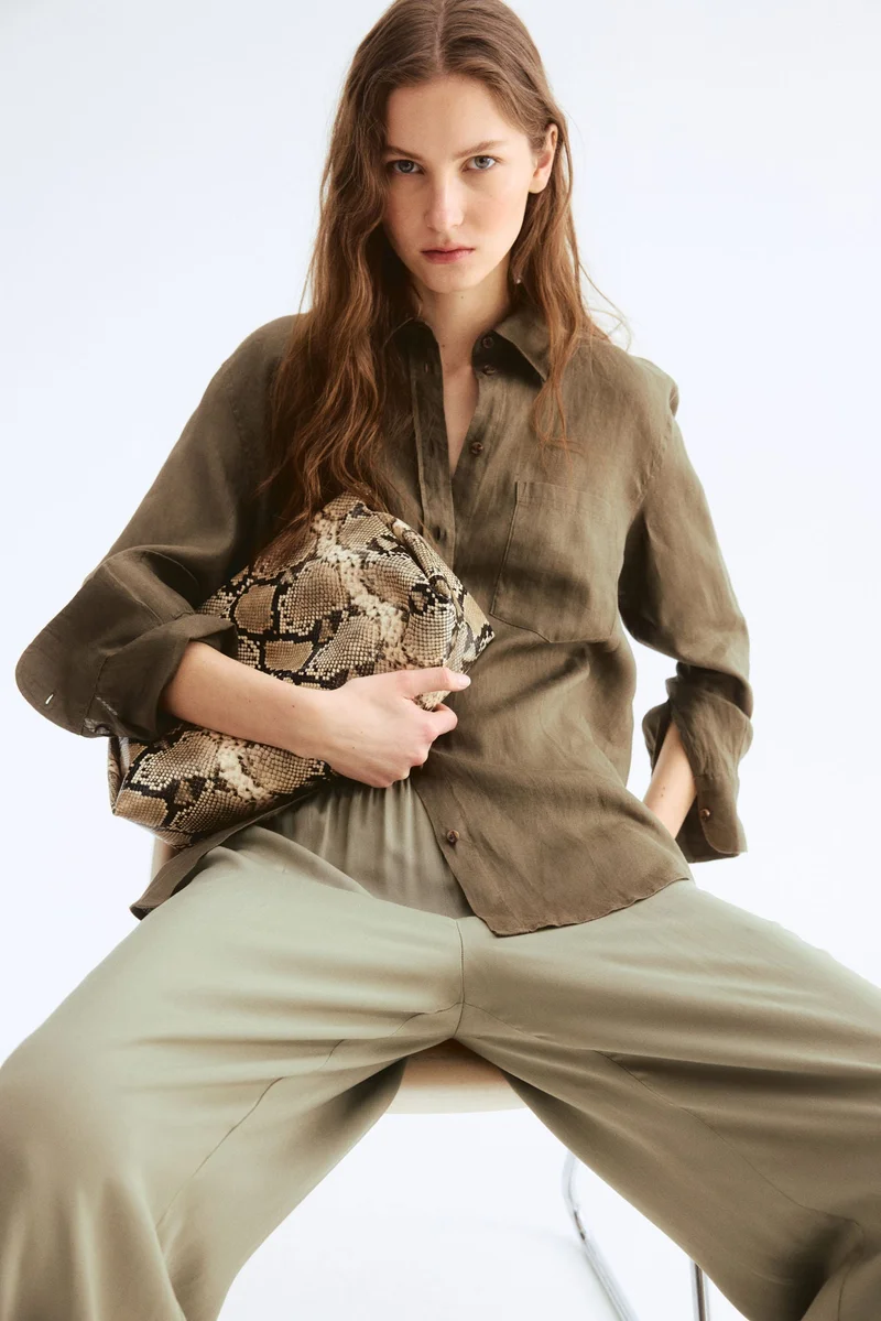 H&M Cropped pull-on trousers