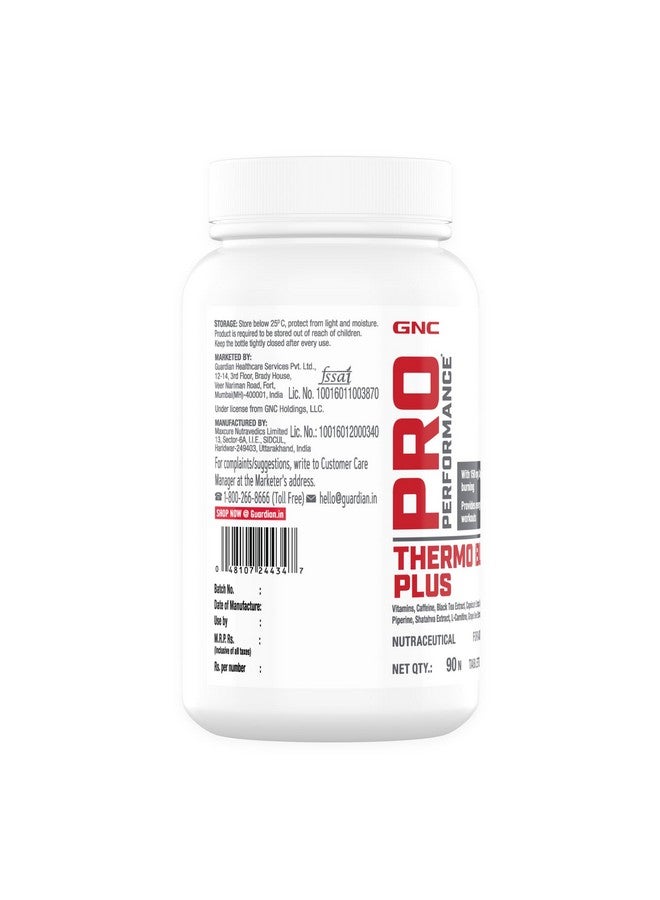 GNC Pro Performance Thermo Burst Plus With Capsimax® | 90 Tablets | Burns Stored Fats | Boosts Energy & Focus | Increases Metabolism | Prevents Unhealthy Cravings | Promotes Healthy Waist-To-Hip Ratio - Image 5