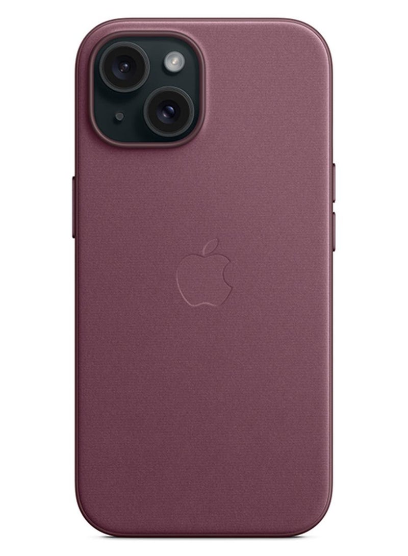 Apple iPhone 15 FineWoven Case with MagSafe - Mulberry - Image 1