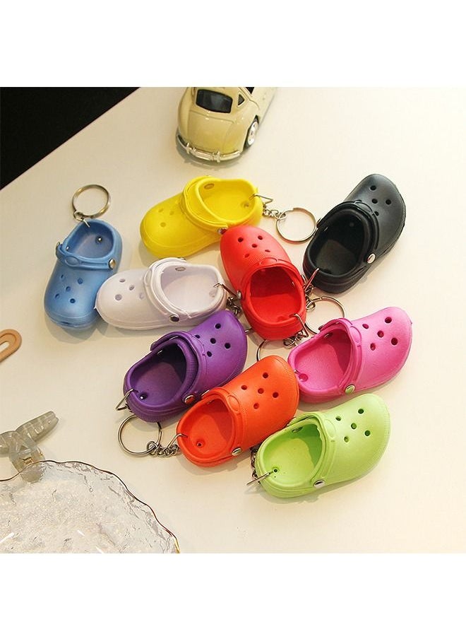 9PCS Slippers Shape Keychain, Candy Color Mini Shoes Keychain, Suitable for Boys & Girls Birthday Gift (Black White Red Green Blue Yellow Orange Pink Purple) - pzsku/ZE32D3CE7F849FCB6C570Z/45/_/1690441316/137831fc-b661-4528-8b86-4aee3058b512