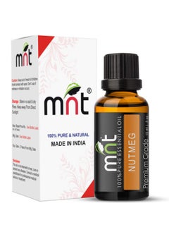 ام ان تي زيت جوز الطيب العطري من إم إن تي 100% طبيعي نقي بدرجة علاجية للعلاج العطري والبشرة وحب الشباب ونمو الشعر (15 مل)  - Image 1