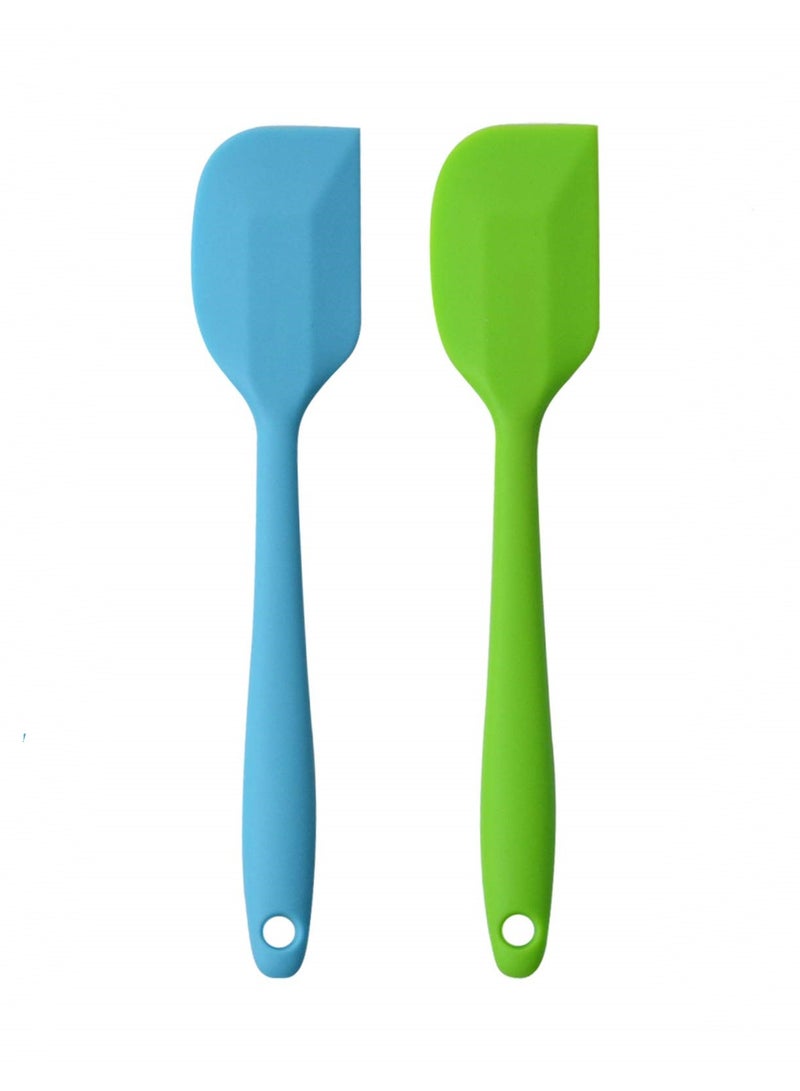 Silicone Spatulas 11 Inch Rubber Spatula Heat Resistant Seamless One Piece Design Non-Stick Flexible Scrapers Baking Mixing Tool (2 Piece) - Image 1