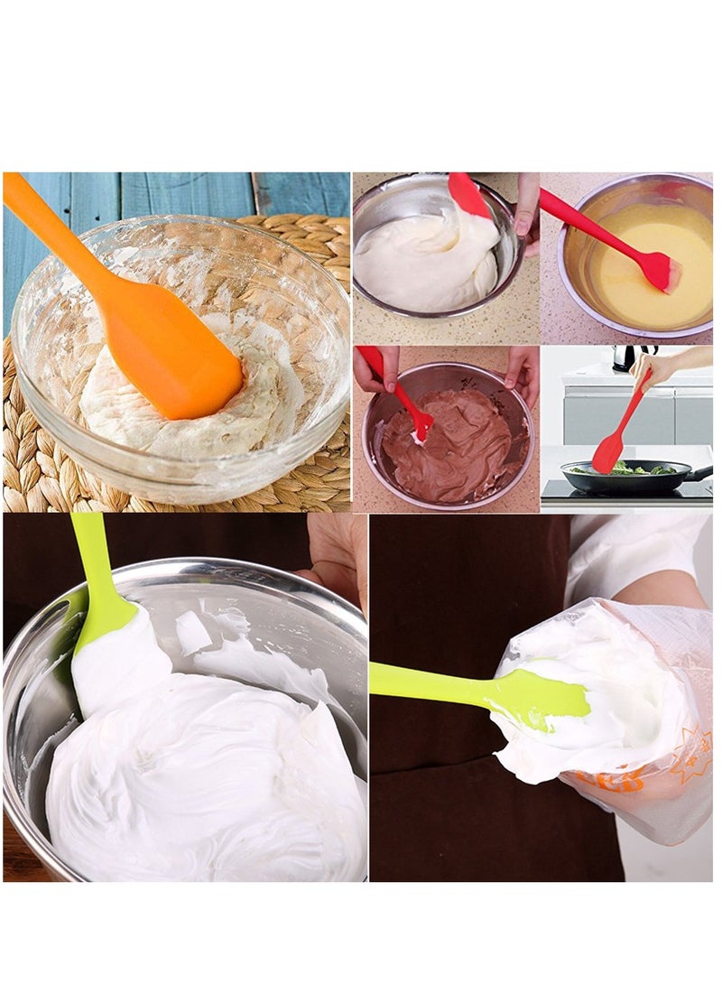 Silicone Spatulas 11 Inch Rubber Spatula Heat Resistant Seamless One Piece Design Non-Stick Flexible Scrapers Baking Mixing Tool (2 Piece) - Image 3