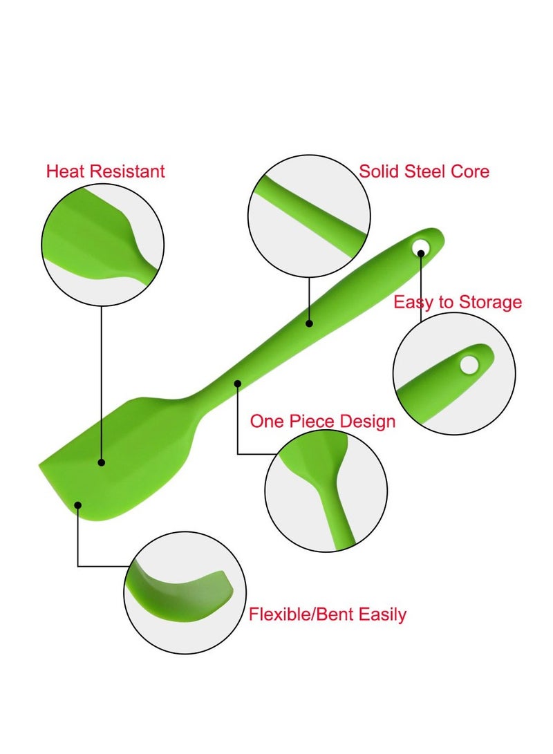 Silicone Spatulas 11 Inch Rubber Spatula Heat Resistant Seamless One Piece Design Non-Stick Flexible Scrapers Baking Mixing Tool (2 Piece) - Image 2