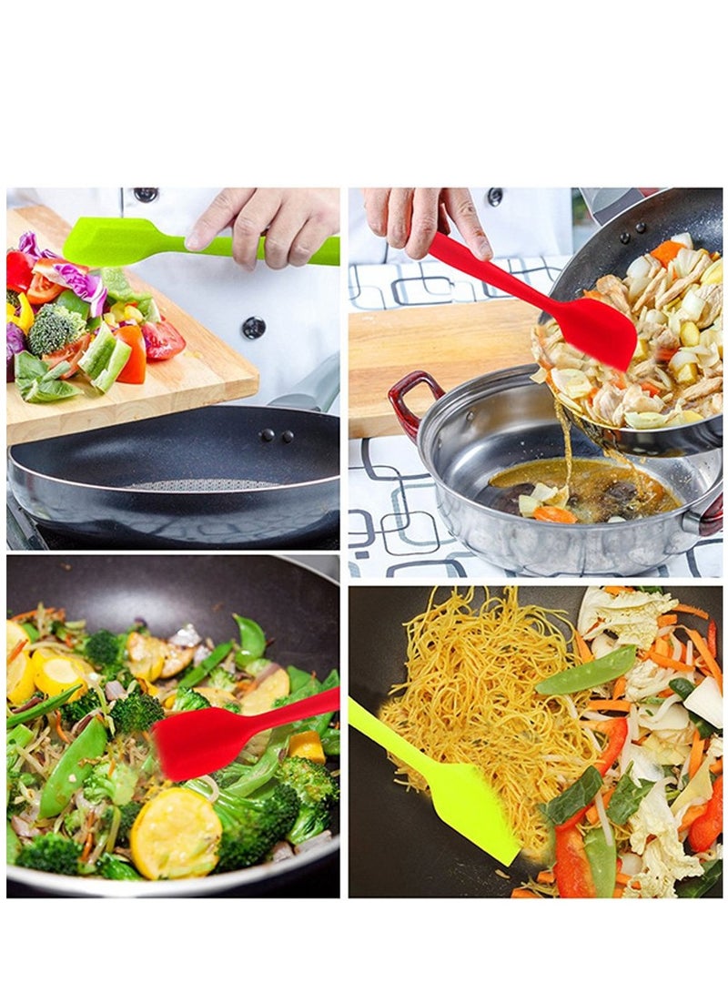 Silicone Spatulas 11 Inch Rubber Spatula Heat Resistant Seamless One Piece Design Non-Stick Flexible Scrapers Baking Mixing Tool (2 Piece) - Image 4
