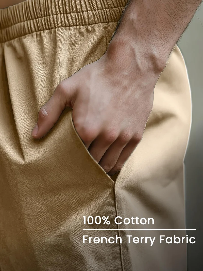 نوبيرو NOBERO Zip Pocket Regular Fit Shorts for Men