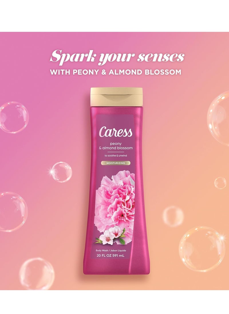 Caress Body Wash for Women, Peony & Almond Blossom, Shower Gel Moisturizing Body Wash for Fresh, Smooth Skin To Soothe and Unwind, 20 fl oz, (Pack of 4) - pzsku/ZE32D4AF1C2179B231E24Z/45/_/1740145641/55eea90a-a8e4-4c54-9b2b-02156cf612ed